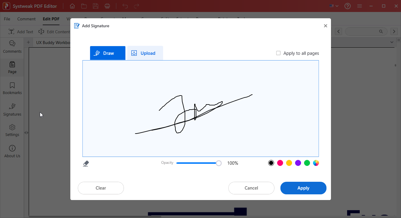 Add Signature