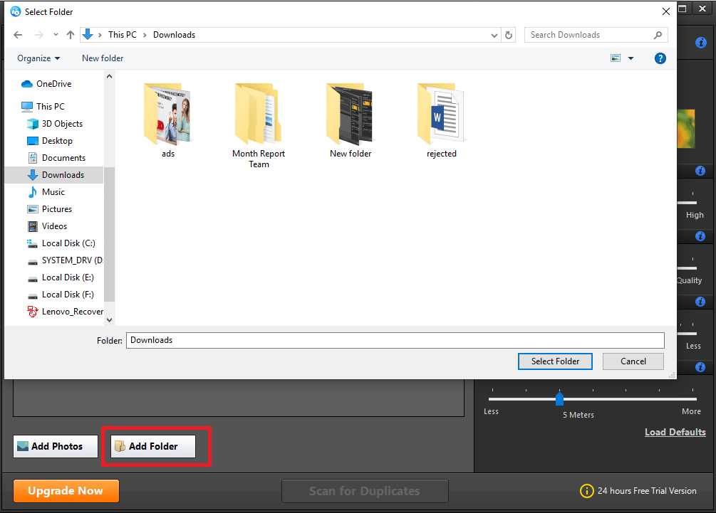 how to delete duplicate photos in window
