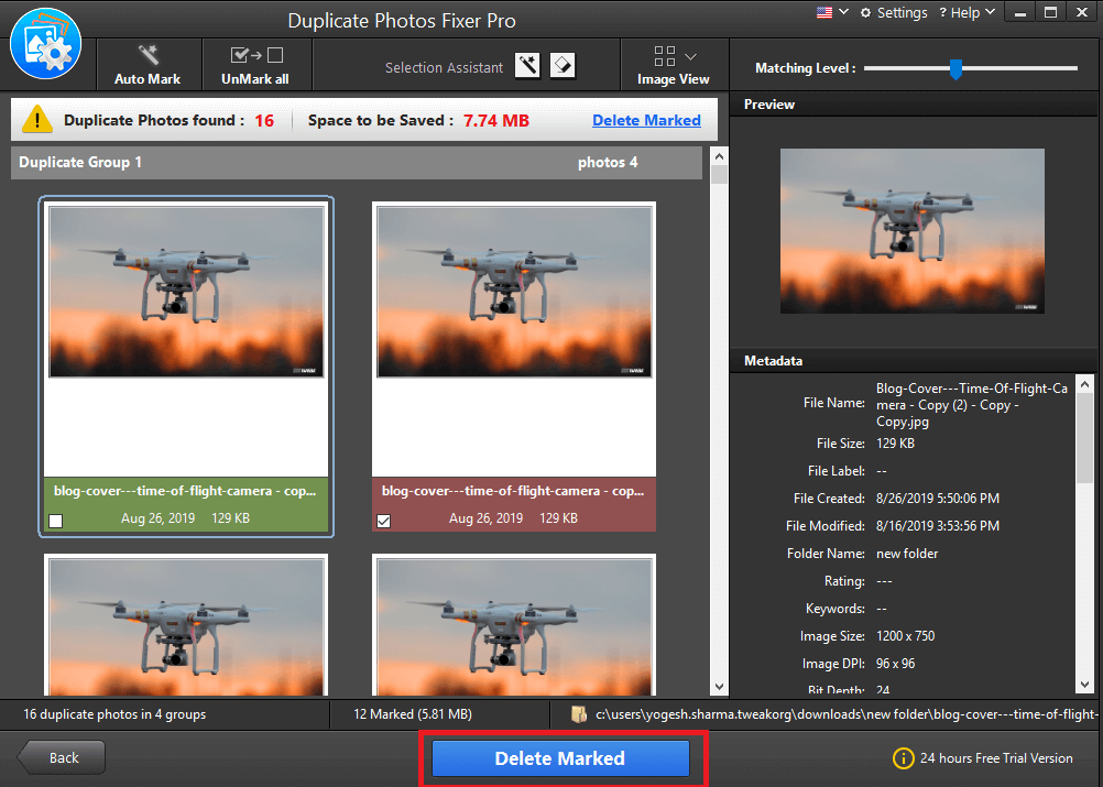 how to delete duplicate photos windpws 10