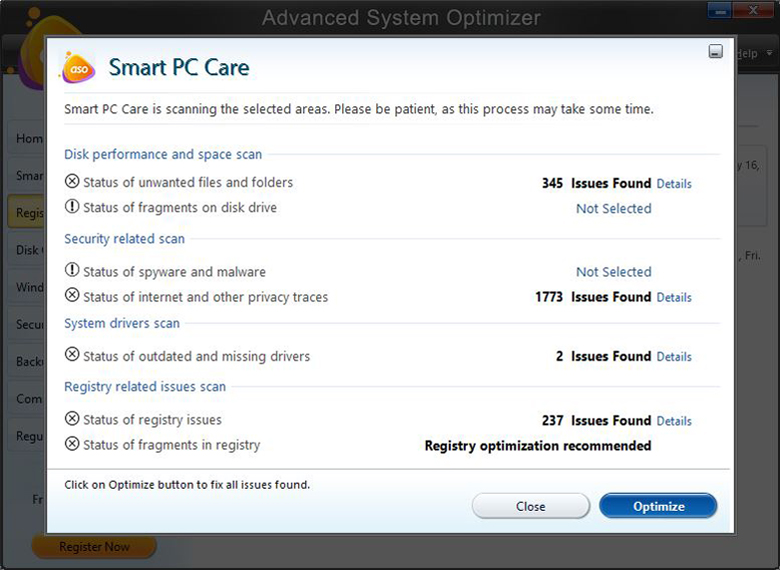 One click scanning