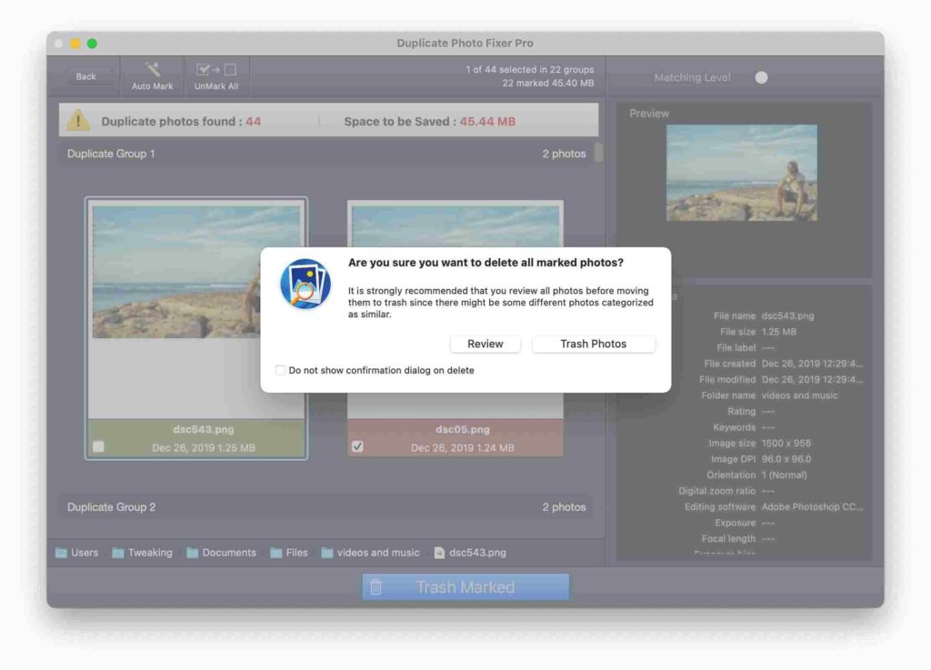 Duplicate photos fixer pro 3