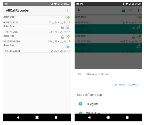 All Call Recorder, call recorder for Android