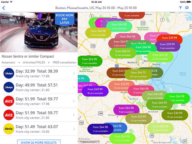 CarzUp best app to rent a car