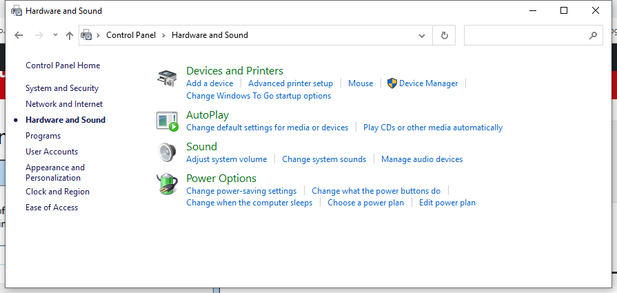 hardware and sound