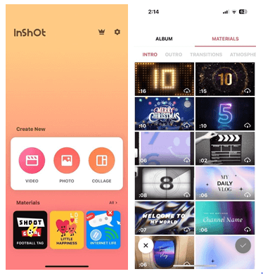 inshot video editing tool