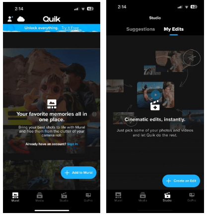 quik video editing apps for iphone