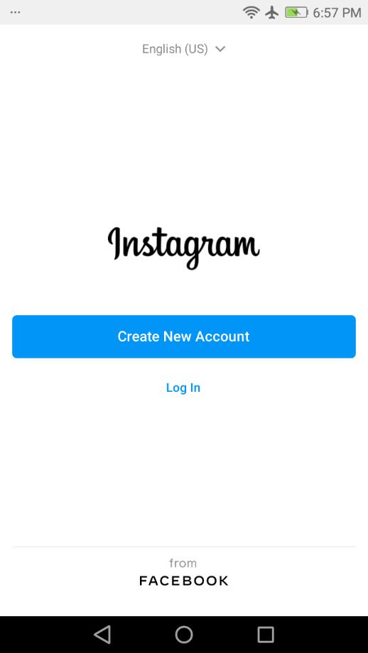instagram login