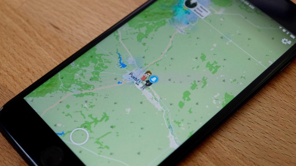 Snap Map on snapchat