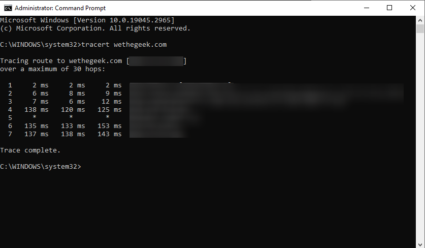 Windows commands