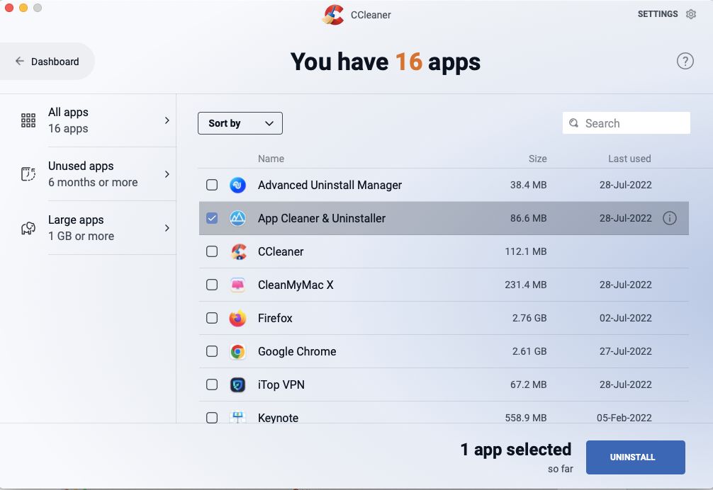 CCleaner for mac