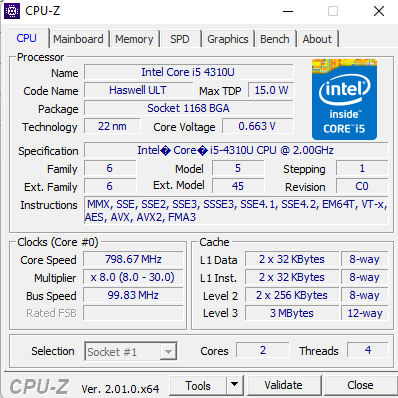 CPU Z - CPU Benchmark Software