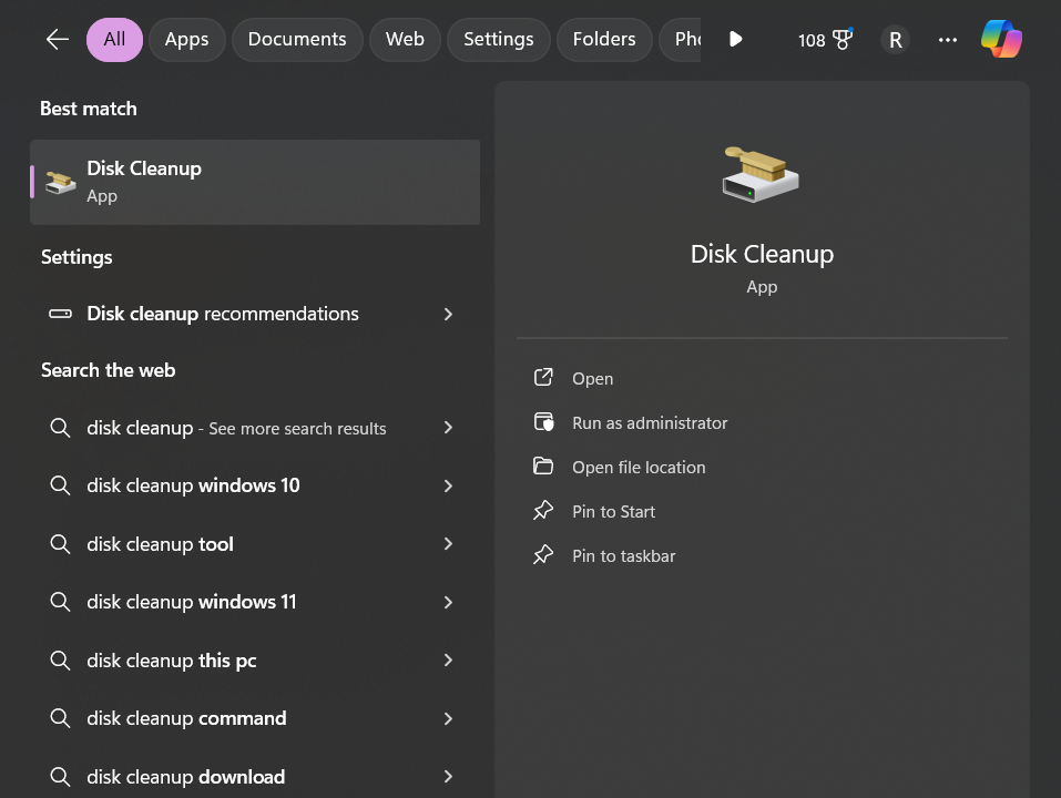 Disk Cleanup