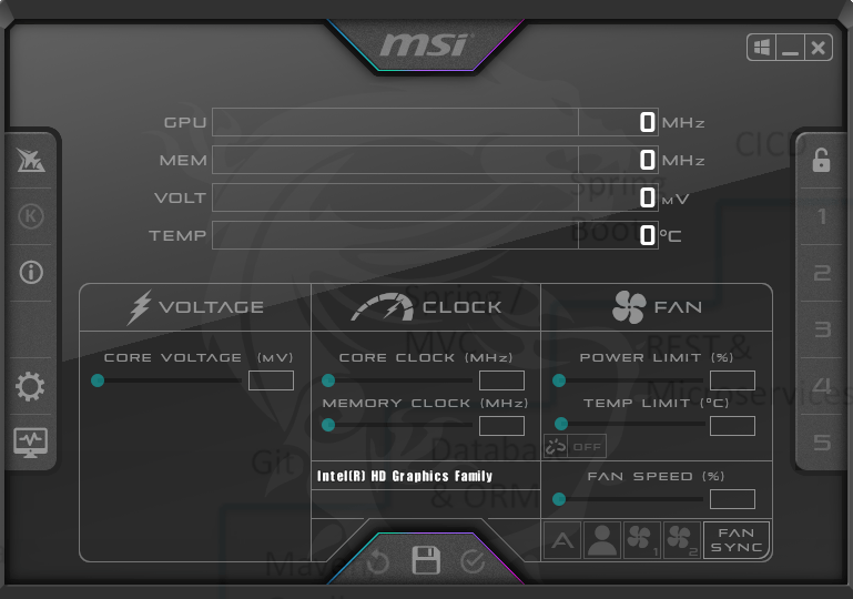 MSI Afterburner - CPU Benchmark Software