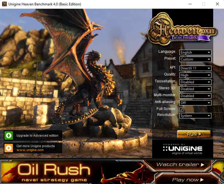 Unigine Suite CPU Benchmark Software