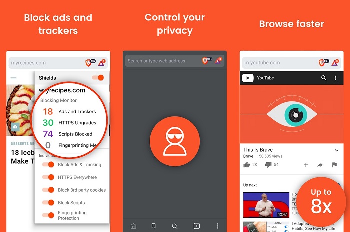 does brave browser sync android