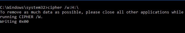 Windows command cipher