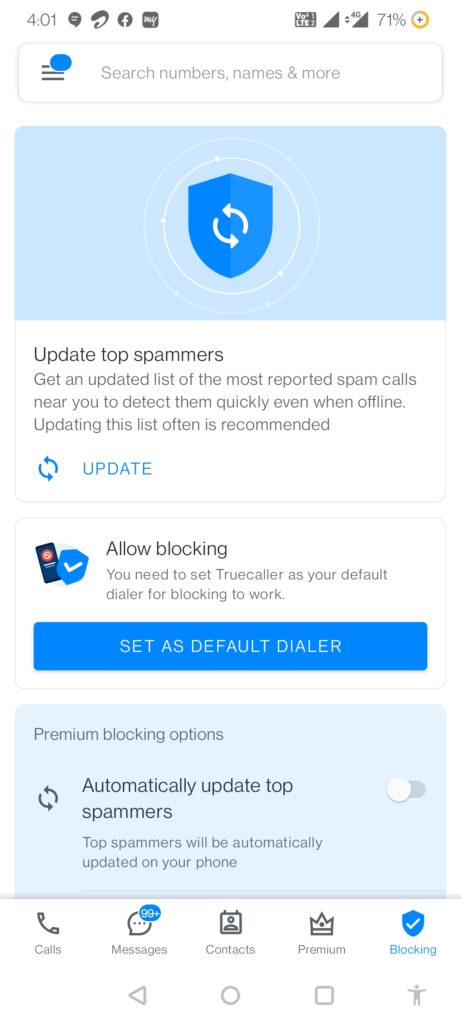 Truecaller app
