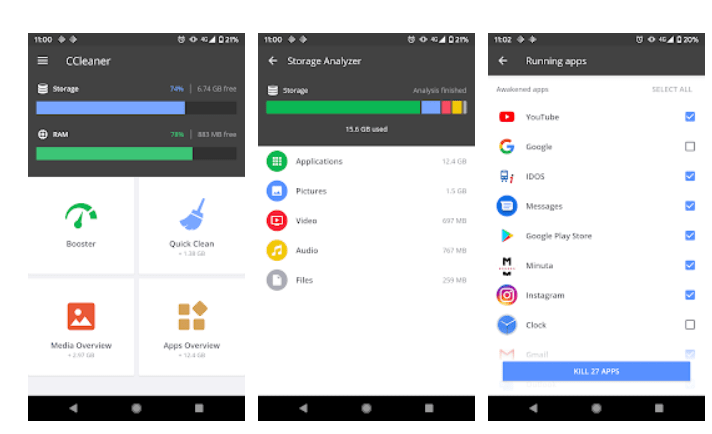 ccleaner to clean your phone