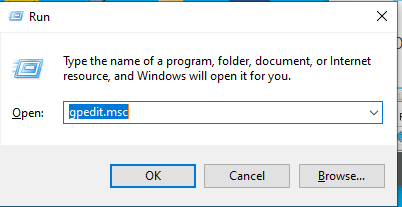 gpedit.msc command in windows