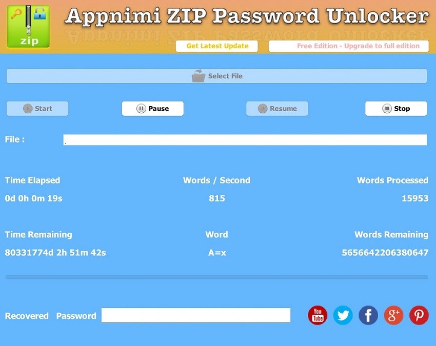 best zip password recovery freeware