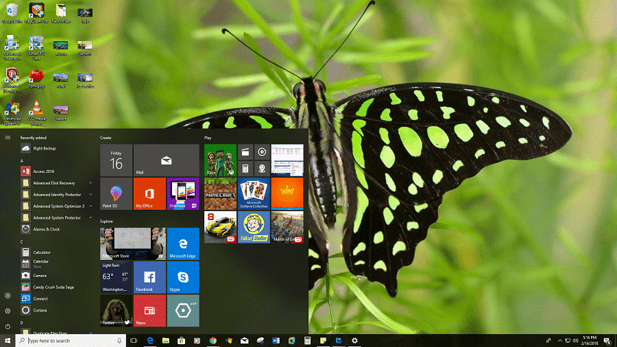 Butterflies best desktop theme