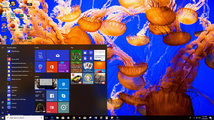 Jellyfish Theme download free windows 10 theme
