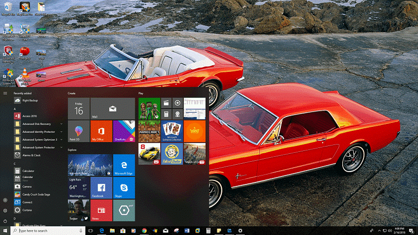 Muscle Cars best car theme for Windows 10