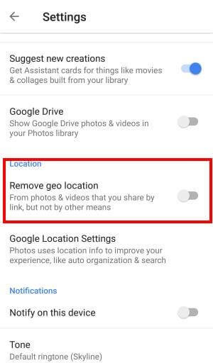 Remove Geo-Location Data