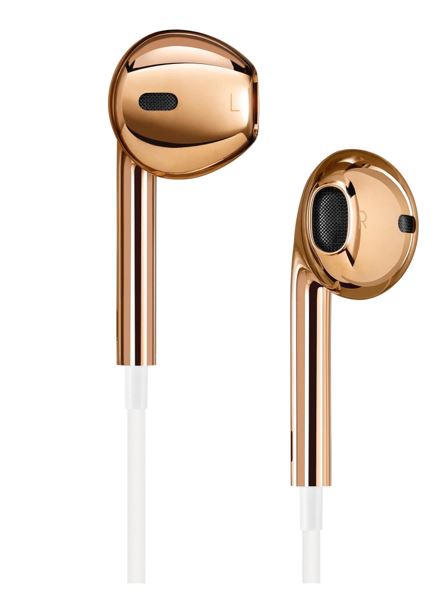 Solid Rose gold apple earpods