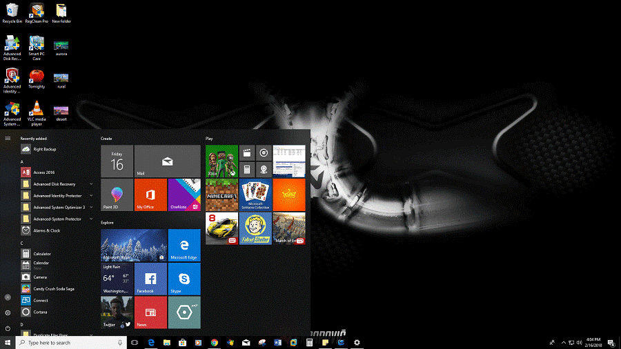 The Akrapovic Theme- desktop theme windows 10