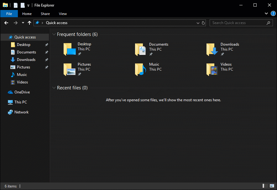 Windows 10 Official Dark Theme