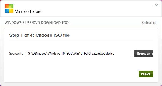 Windows USB DVD Tool