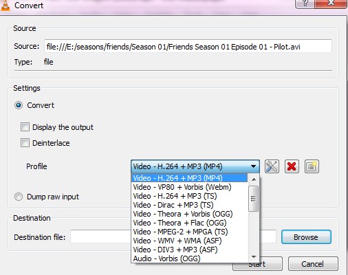 convert video format