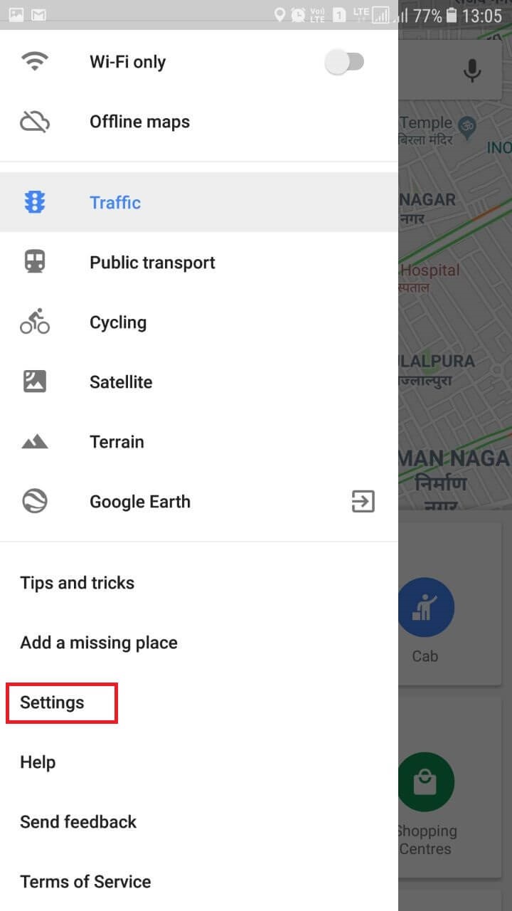 google map traffic