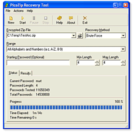 Picozip recovery tool