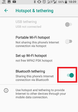 How To Share Internet Using Bluetooth Tethering In Android Devices