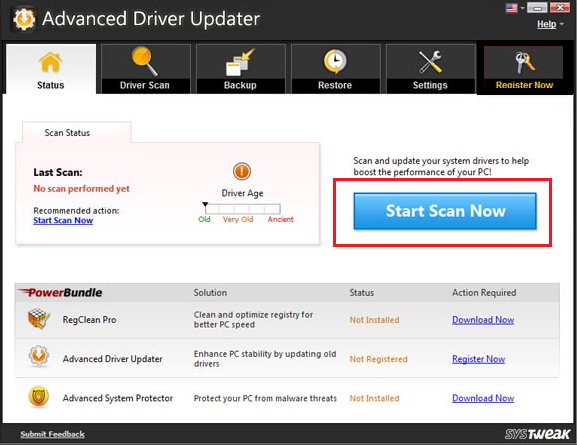 Advanced Driver Updater for Sound driver
