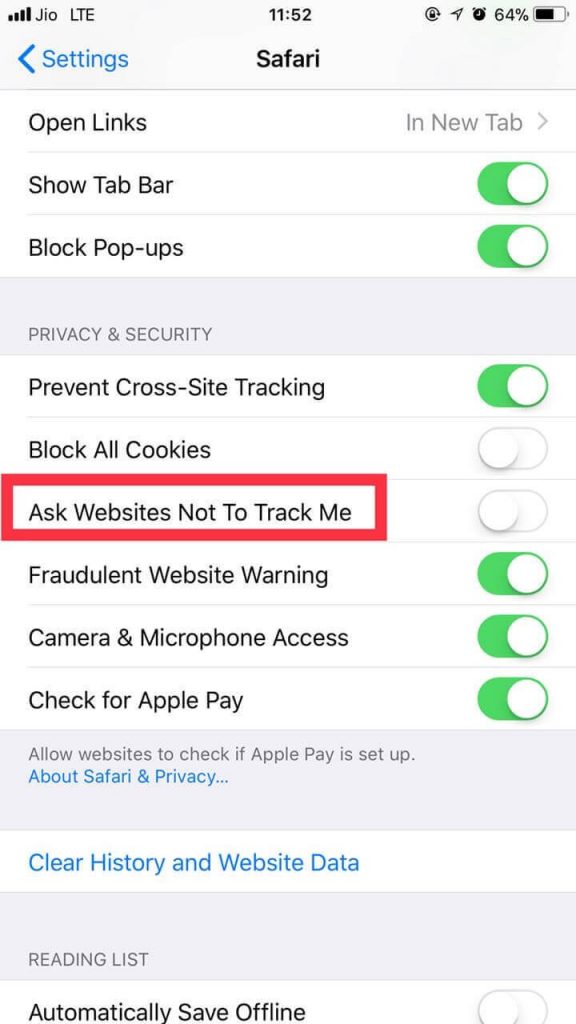 Block the Web Trackers 4