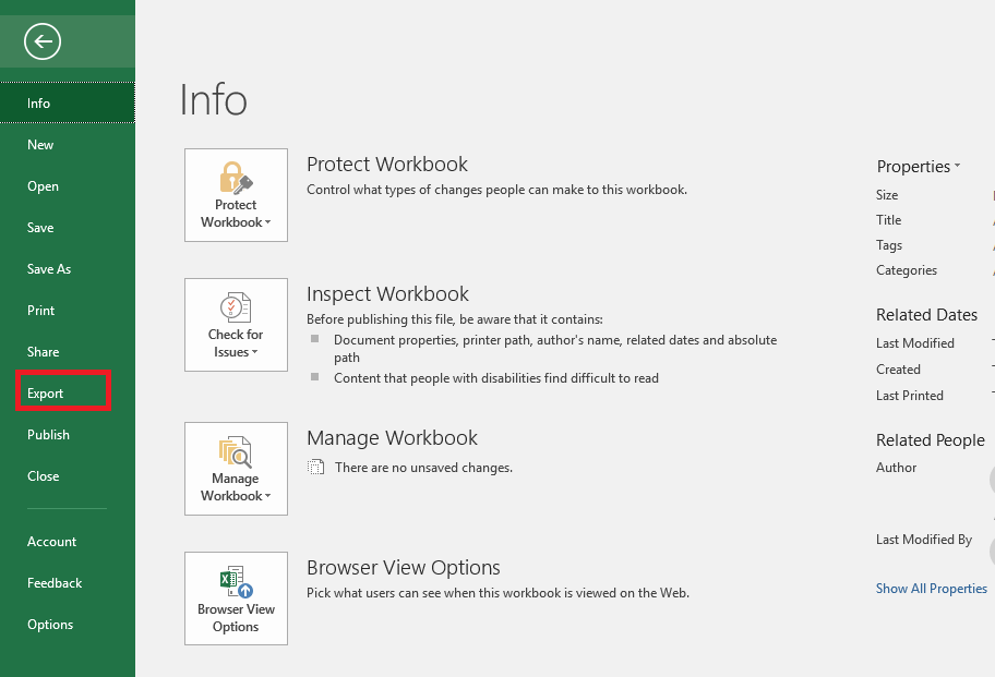 Convert Excel file to PDF 3