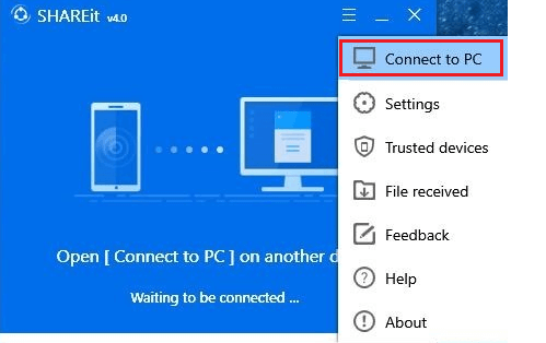 Date Sharing Between Two Laptops Using SHAREit 3
