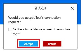 Data Sharing Between Two Laptops Using SHAREit