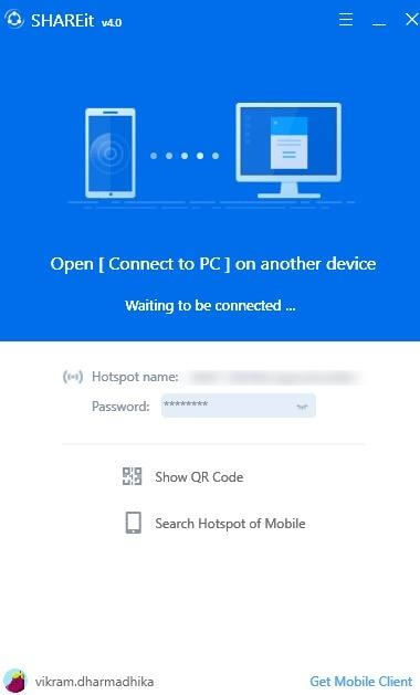 Date Sharing Between Two Laptops Using SHAREit