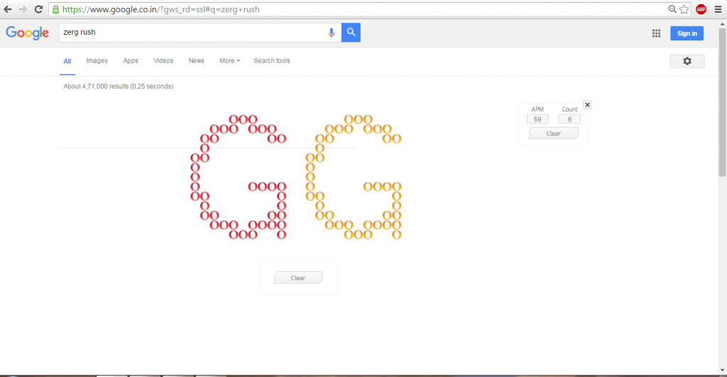Google Zerg rush