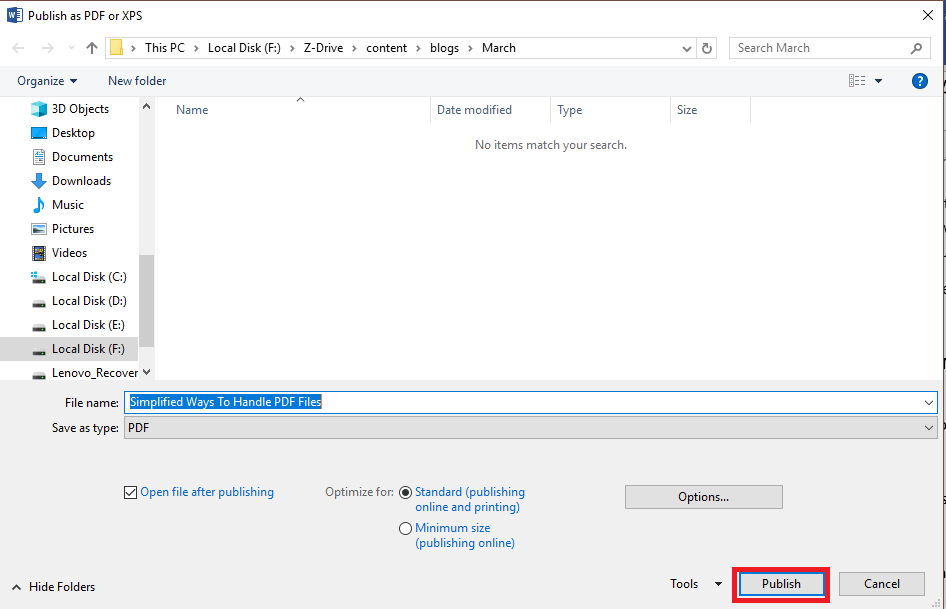How to Convert Word File To PDF 5
