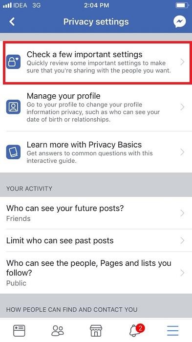 Remove Third-party Apps from your iPhone's facebook app 3