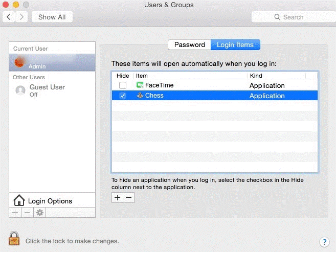 Remove Unnecessary Login Items