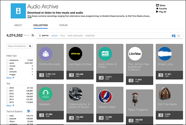 audio archieve