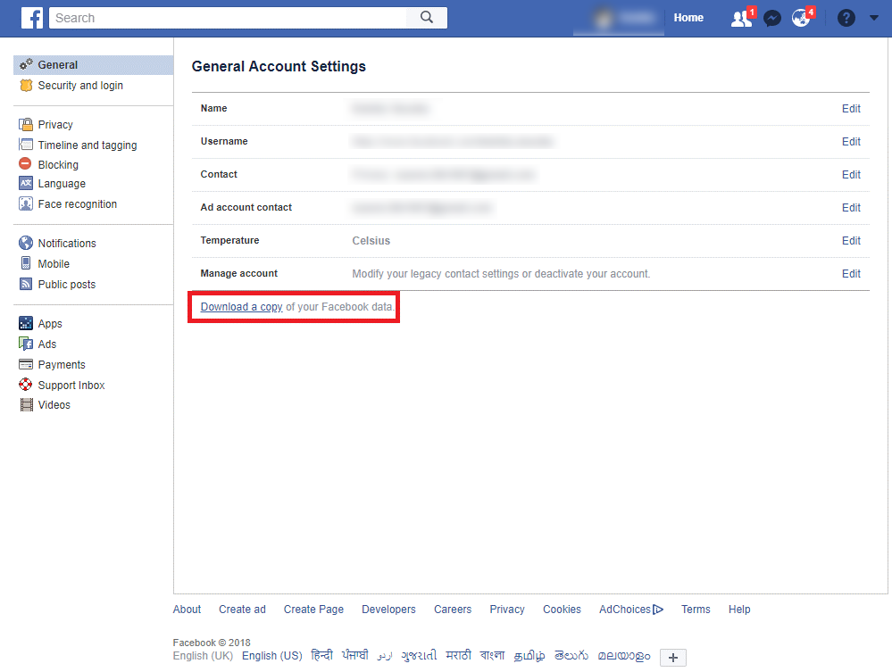 download a copy of data