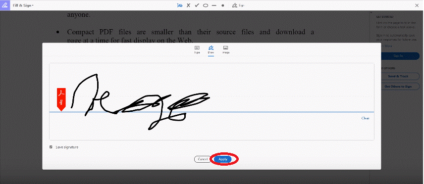 draw signature