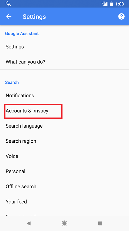 google account privacy
